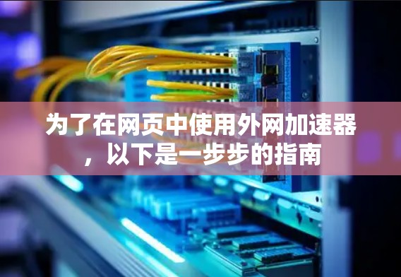 为了在网页中使用外网加速器，以下是一步步的指南