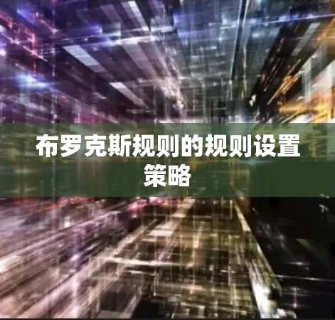 布罗克斯规则的规则设置策略
